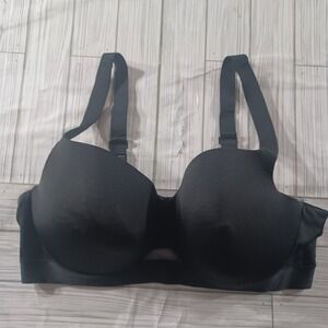 Cacique Black Full Coverage Underwire Bra 42DD Solid Adjustable Straps